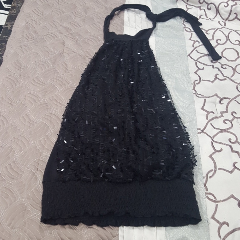 Flashy halter top